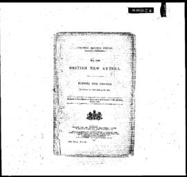 Reel 1, British New Guinea Report for 1899-1900