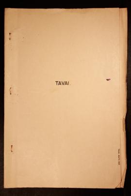 Report Number: 393 Tavai Crown Land. Includes rainfall statistics, 1946-1961, 8pp. [No map on fil...