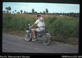 "Nigel Griffith, cipher clerk, BSIP Government [British Solomon Islands Protectorate], ridin...
