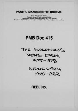 The Solomons News Drum - Trial Edition