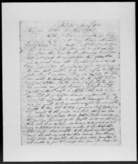 Letter from Rev. John Williams to his family from Raiatea