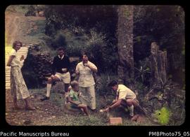 DO [District Officer] Thomaseti [Tomasetti] - Goroka [in the centre, Bill Tomasetti, from left Ma...