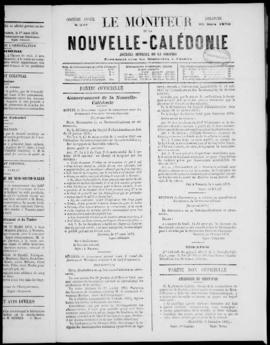 Le Moniteur de la Nouvelle Caledonie Noumea: Imprimerie du Gouvernement, no. 547-558