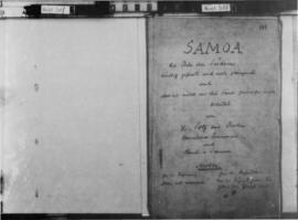 Publications and speeches of Wilhelm Solf: Samoa