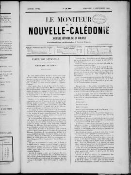Le Moniteur de la Nouvelle Caledonie Noumea: Imprimerie du Gouvernement, no. 310-321