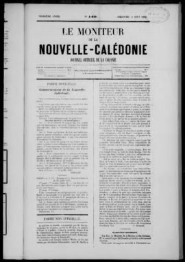 Le Moniteur de la Nouvelle-Caledonie, Journal Officiel de la Colonie, no. 149-166