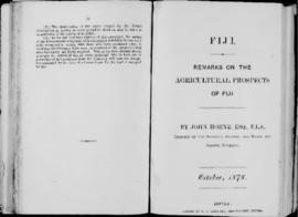 'Remarks on the Agricultural Prospects of Fiji'