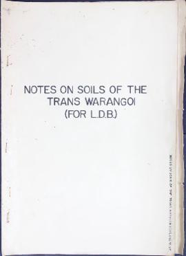 Report Number: 157 Soils Report Trans-Warangoi Administration Land, Sigute Native Reserve and Por...