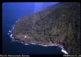 Tinakula [Volcano, Santa Cruz, Eastern District, British Solomon Islands Protectorate, aerial vie...