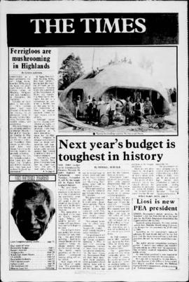 The Times of Papua New Guinea, Issues 59 - 60