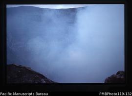 'Volcano crater and smoke, Tanna'