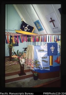 'Jubilee, PMC [Paton Memorial Church] pulpit and decorations'