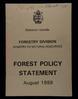 Forestry Policy Statement