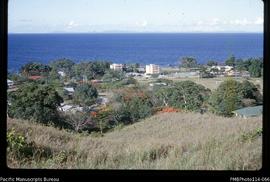'Guadalcanal Club and the flats seen from Lengakiki Ridge, Honiara'