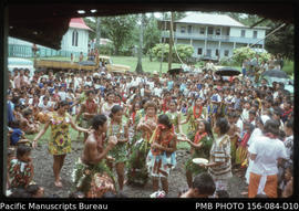 End of school year festivities in the centre of Falefa, Upolu, Samoa