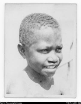 Portrait of child, probably Malekula