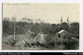 ‘Roman Catholic Mission’ [Vunapope?]. And on reverse, ‘1914. Military Barracks Herbertshoe.’  [Ph...