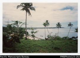 View of the village of Satuiatua and beach, Savaii