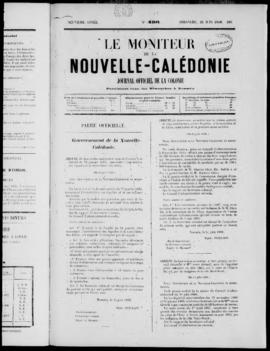 Le Moniteur de la Nouvelle Caledonie Noumea: Imprimerie du Gouvernement, no. 456-468