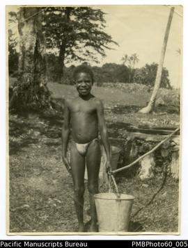 A young ni-Vanuatu boy