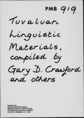 Tuvalu word list