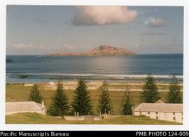 Emily Bay, Norfolk Island, looking towards Nepean Island.