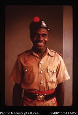 ‘Tomar, Police Constable. First Malekulan boy to become a policeman.’