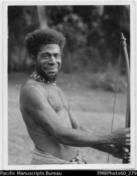 ni-Vanuatu man holding a bow