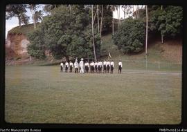 'Queen's Birthday 12 June 1965, Police Guard inspection at Gizo'
