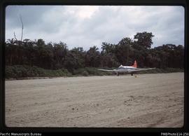 'Megapode Dove aircraft landing at Kira Kira'