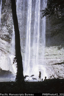 'Tenaru waterfall, near Honiara, Guadalcanal'