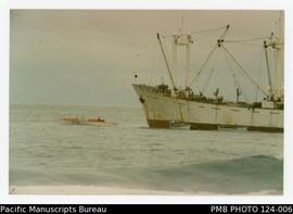 Ship off Cascade, Norfolk Island