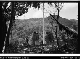 Crossing the divide to join the Mbona river west Guad [Guadalcanal]