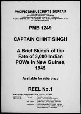 A brief sketch of the fate of 3000 Indian pows in New Guinea