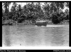 Crossing the Saso river  ? before Visale [West Guadalcanal]