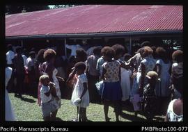 "Women and children at church bazaar, Honiara"