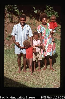 'Nathan, Witwit and family at Lenakel, Tanna'