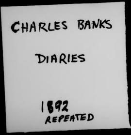 Diary of Charles W. Banks, 1 January 1892 - 29 June 1892