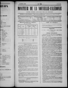 Le Moniteur de la Nouvelle Caledonie Noumea: Imprimerie du Gouvernement, no. 776-781