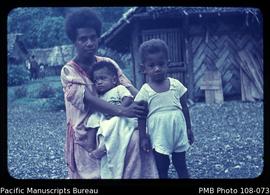 [ni-Vanuatua woman with two children]