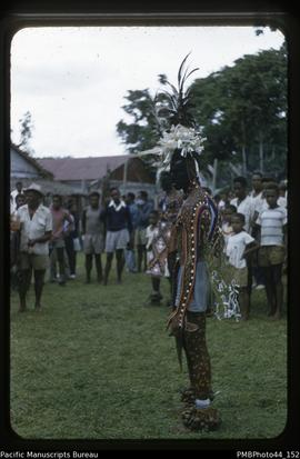 [? Painted dancers from north-eastern Malekula.  Naleng.]