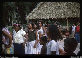 'Dancing practice in Roman Catholic church area, Kukutin Village, Wagina Island'