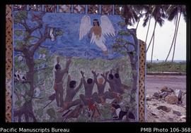 [Christian painting, Biak Island; an angel? The Holy Ghost?]