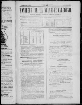 Le Moniteur de la Nouvelle Caledonie Noumea: Imprimerie du Gouvernement, no. 885-886