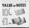 
'VALUE OF NOTES: 10/- = $1; 
