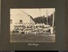 Rarotonga'. A formal group photograph of a very large group of children and young people, with th...