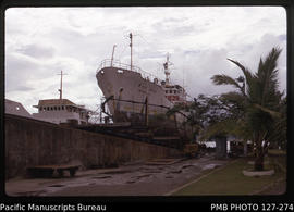 'Suva slipway with Japanese fishing boat, Fiji'