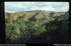 "View across the Matanikau valley towards Mt Austen"