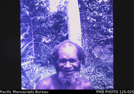 'Baiyer River, Roads: councillor ['numi'] of Kakemale in front of his coffee trees'