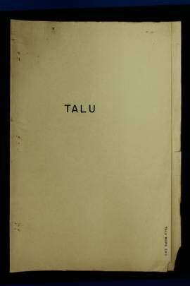 Report Number: 245 Talu Plantation. [Map only.] Includes map with scale 1”= 5 chns